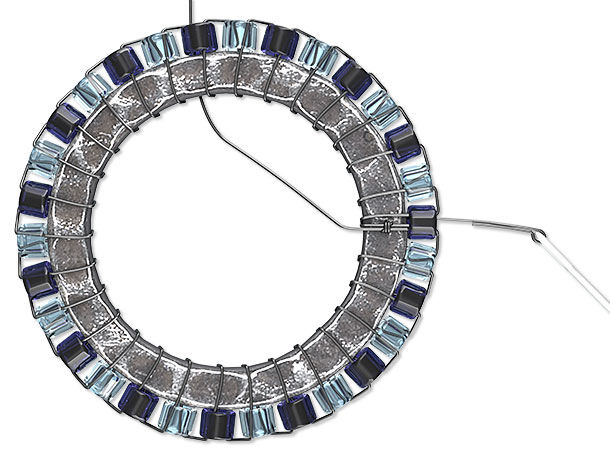 Seed bead circle